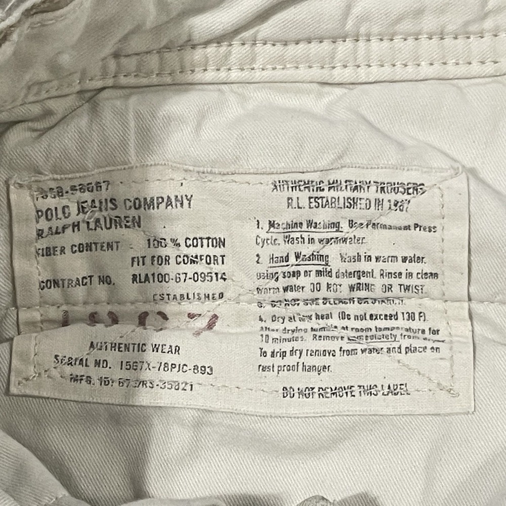Polo Ralph Lauren Cargo Pants Men 36x34 Brown Paratrooper Utility Military USA - Picture 4 of 16